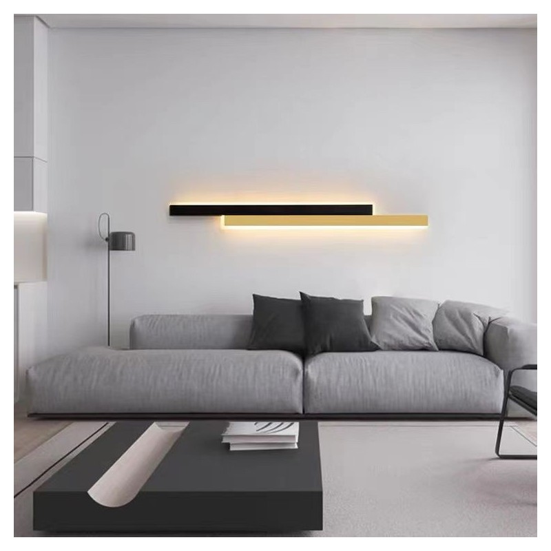 Aplica Cu Led 3929 Bk+gd 60cm 3 Functii Lumina Rece/calda/neutra