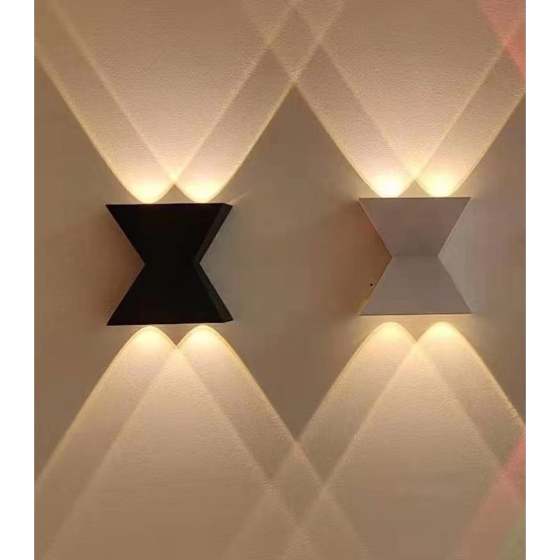 Aplica cu LED  Negru perete 6W lumina calda