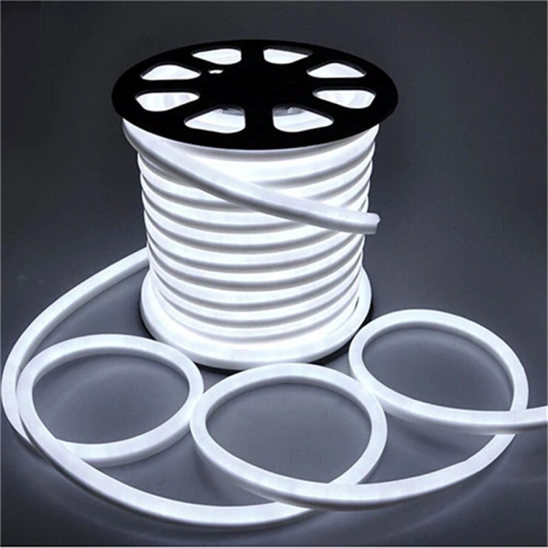 Banda led 220v neon flex 6500k lumina rece
