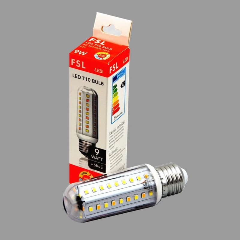 BEC LED FSL T10 E27 9W 6500K+4000K+3000K CU 3 FUNCTII