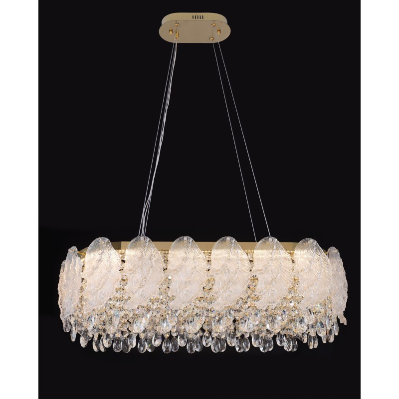 Candelabru Cristal Moderna cu LED D60cm 95W