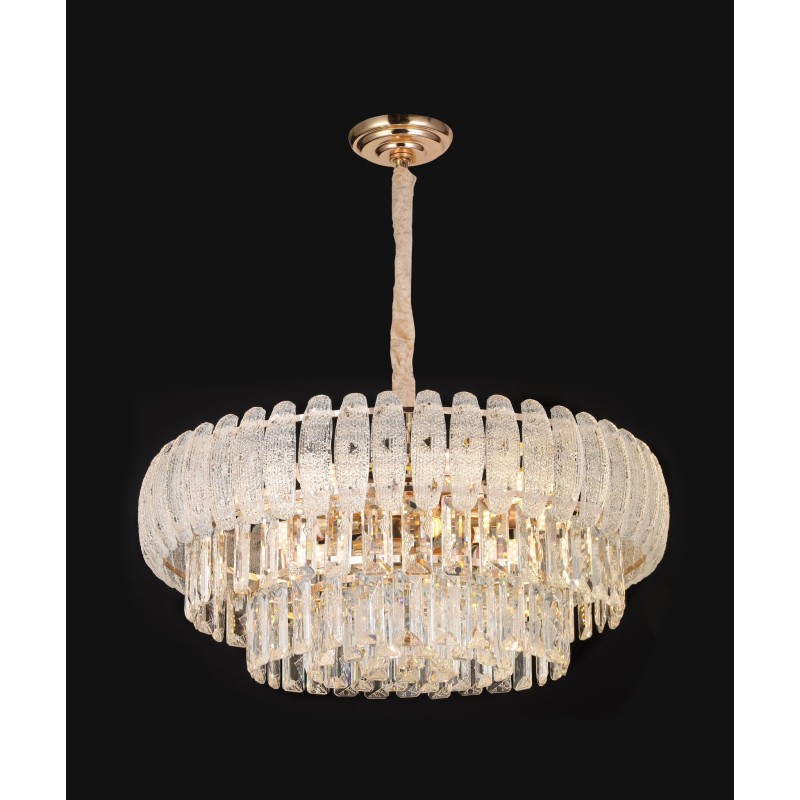 Candelabru Cristal Moderna D55cm E14x12