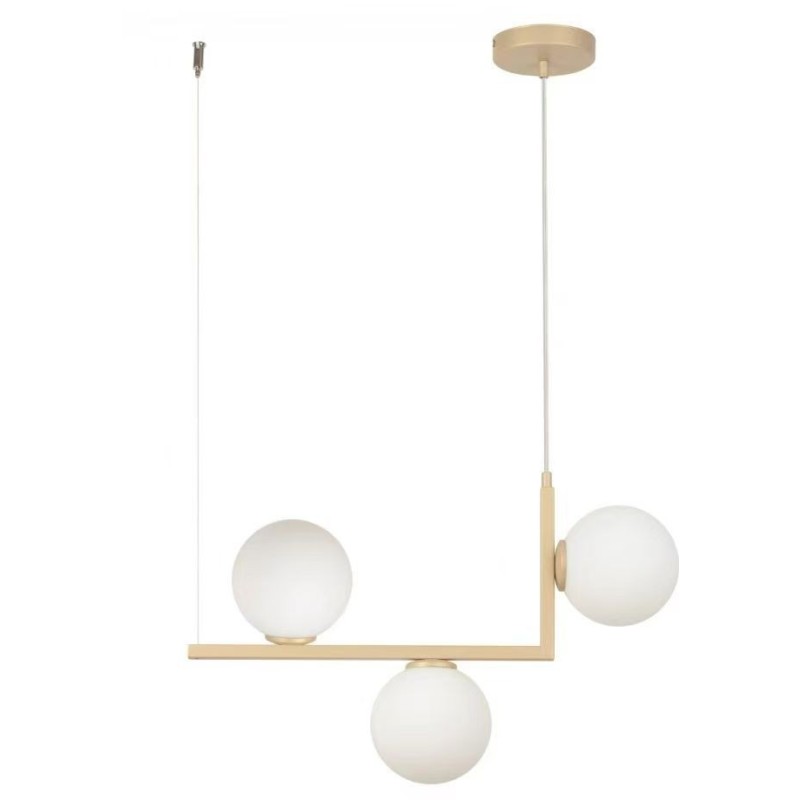 Lustra cu Glob alb  Moderna E27x3