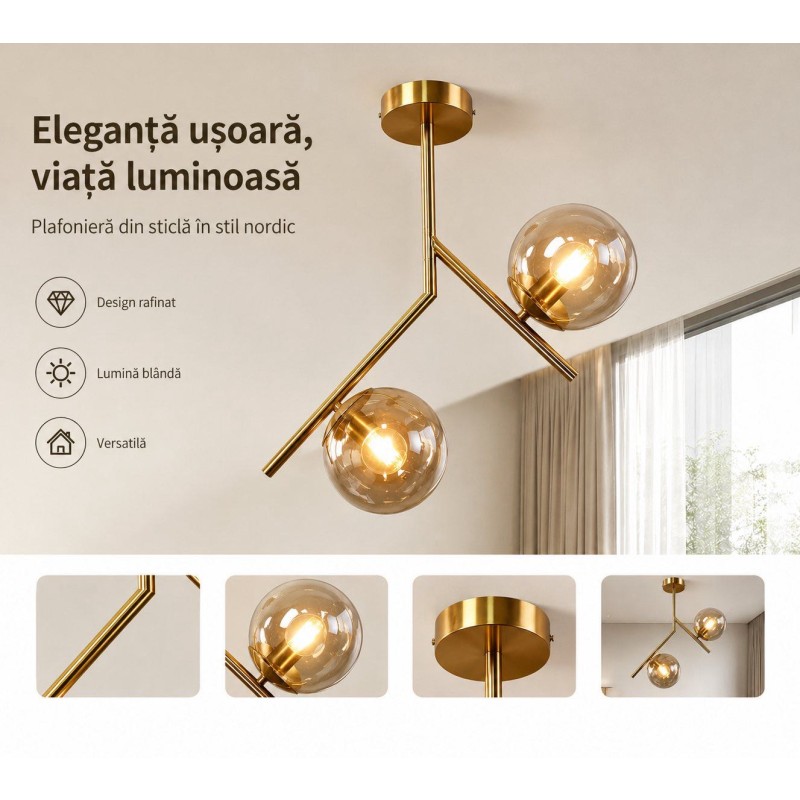 Lustra Din Sticla COD LD22129/2