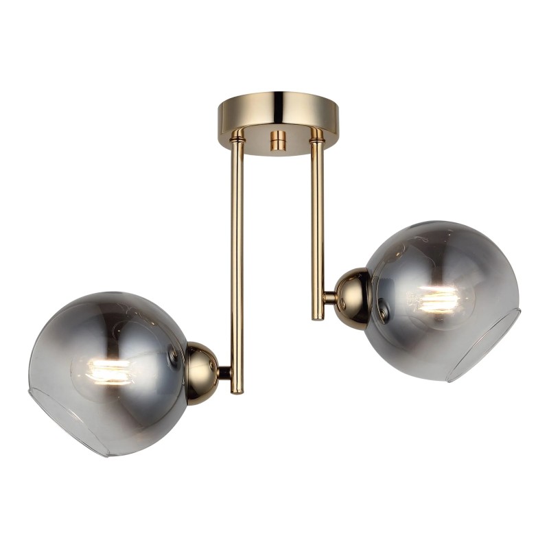 Lustra Gold cu 2 Golb Titan  2xE27 maxim 60W x2