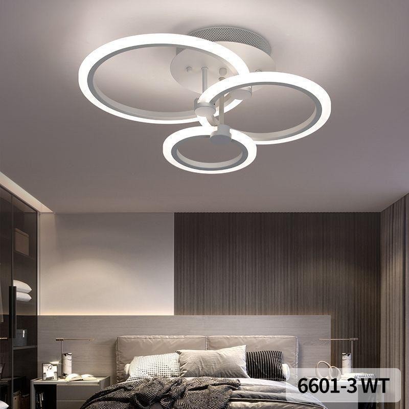 Lustra LED 3 cercuri cu Telecomanda wifi 2.4G cu lumina/rece/calda/neutra intensitate reglabila