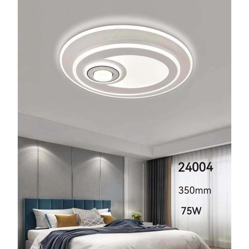 Lustra LED 75W cu Telecomanda wifi D35cm 2.4G lumina/rece/calda/neutra intensitate reglabila