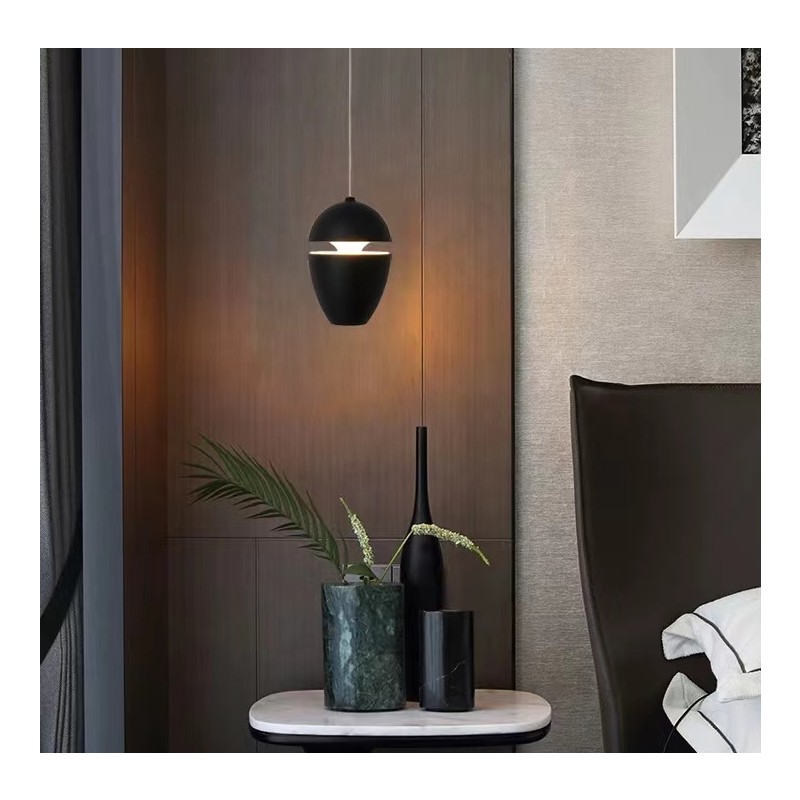 Lustra LED 8W Neagra Lumina neutra