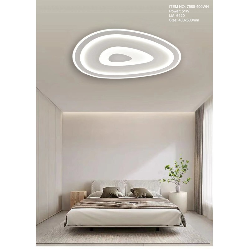 Lustra LED Cloudscu Telecomanda wifi 2.4G cu lumina/rece/calda/neutra intensitate reglabila