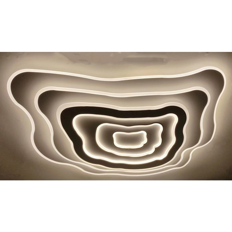Lustra LED Cloudy 78cm cu Telecomanda wifi 2.4G lumina/rece/calda/neutra intensitate reglabila