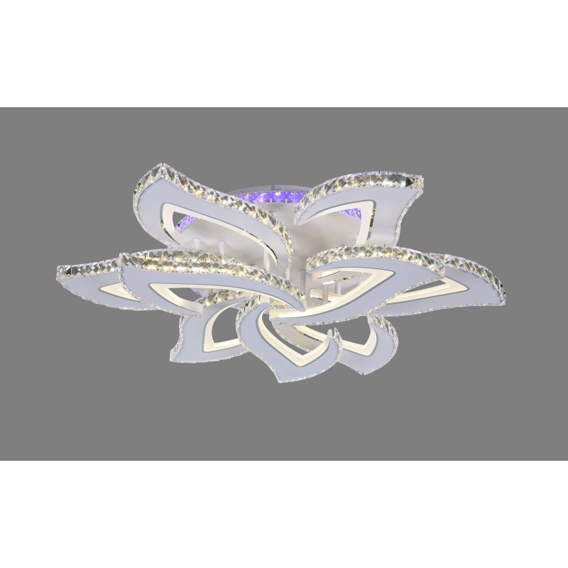 Lustra LED Cristal Telecomanda wifi 2.4G lumina/rece/calda/neutra intensitate reglabila