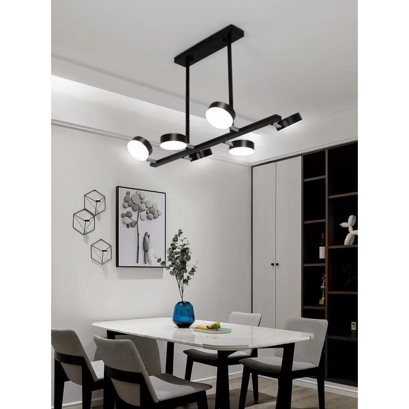 Lustra LED  cu Telecomanda Negru wifi 2.4G lumina/rece/calda/neutra intensitate reglabila