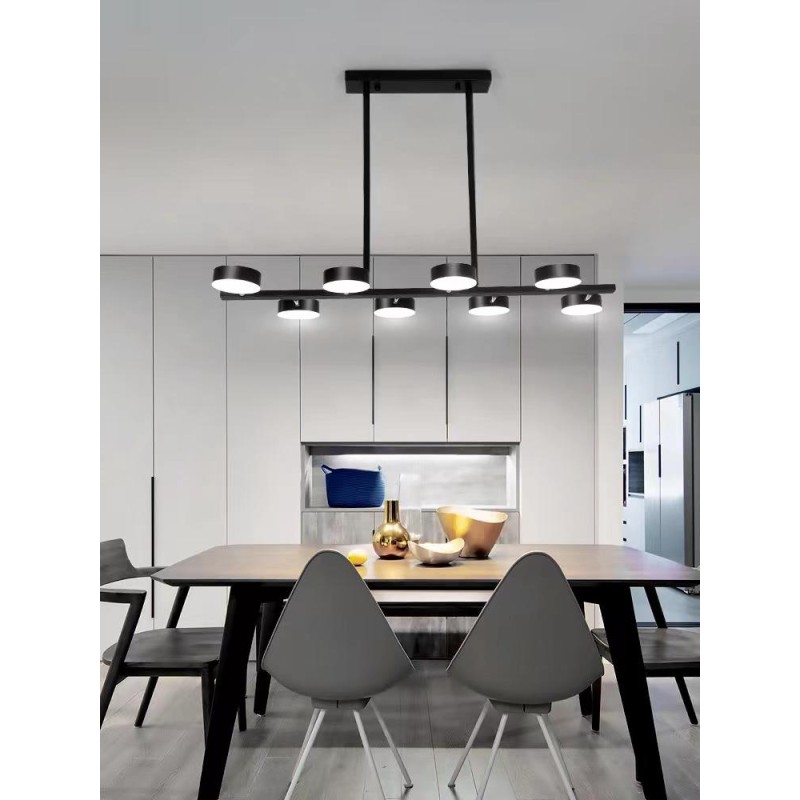 Lustra LED  cu Telecomanda Negru wifi 2.4G lumina/rece/calda/neutra intensitate reglabila