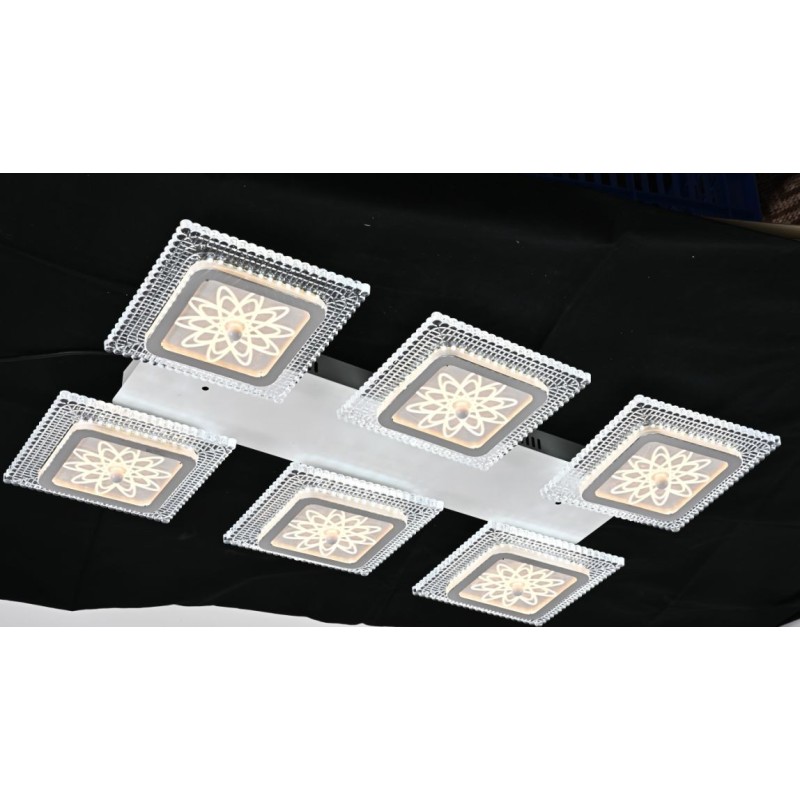 Lustra LED cu Telecomanda wifi 2.4G 70x45cm  lumina/rece/calda/neutra intensitate reglabila