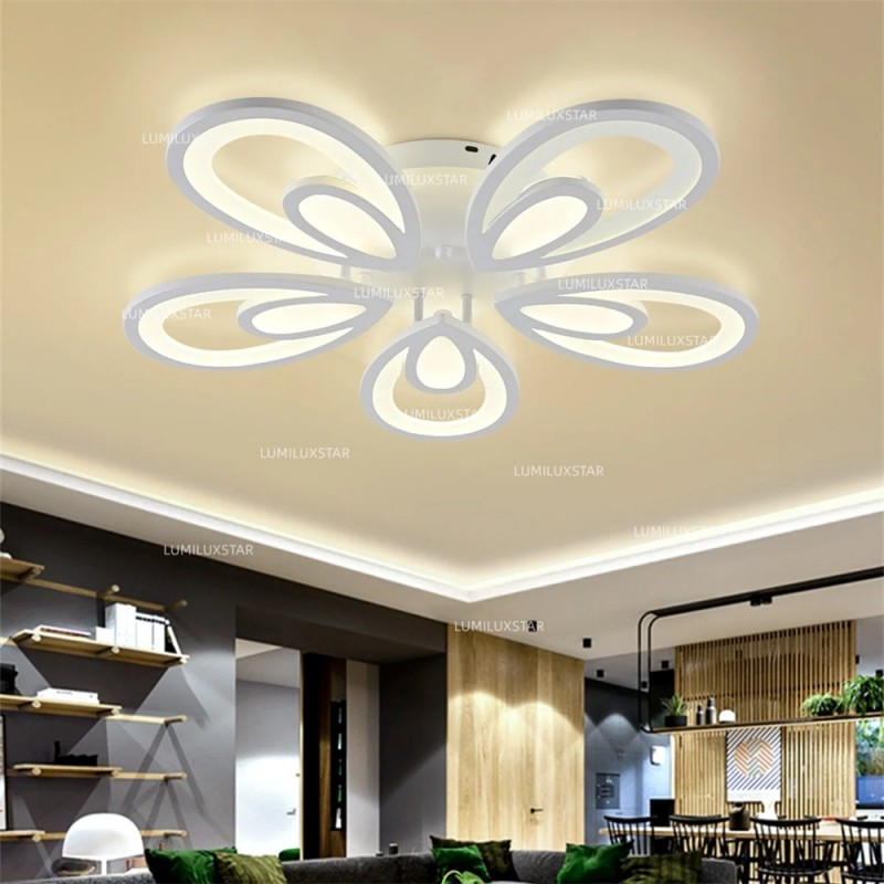Lustra LED cu Telecomanda wifi 2.4G cu 3 functii lumina/rece/calda/neutra