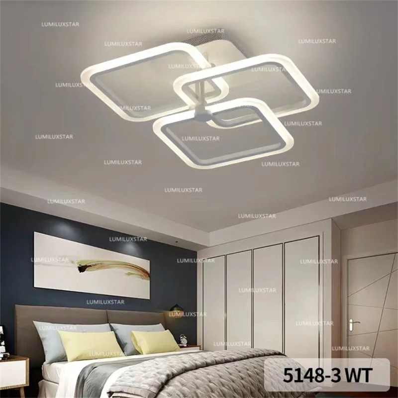 Lustra LED cu Telecomanda wifi 2.4G cu 3 functii lumina/rece/calda/neutra