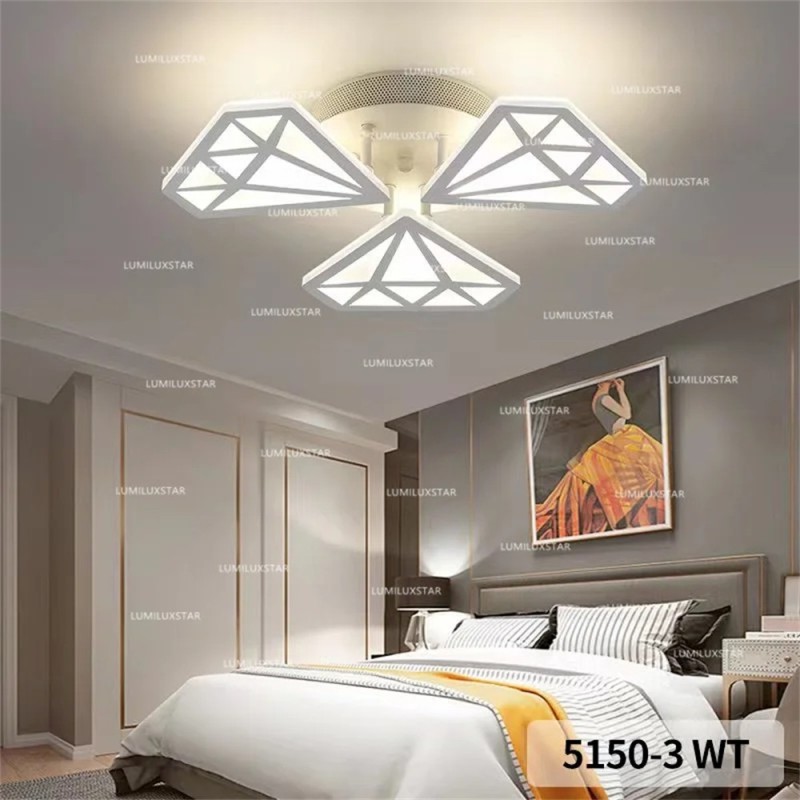 Lustra LED cu Telecomanda wifi 2.4G cu 3 functii lumina/rece/calda/neutra