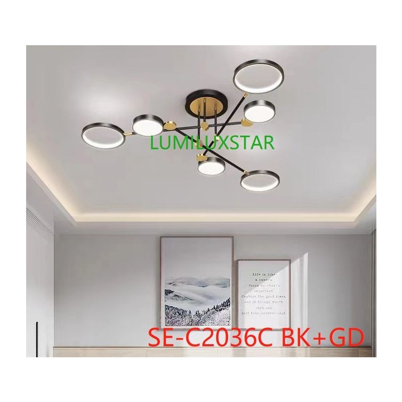 Lustra LED cu Telecomanda wifi 2.4G lumina/rece/calda/neutra intensitate reglabila