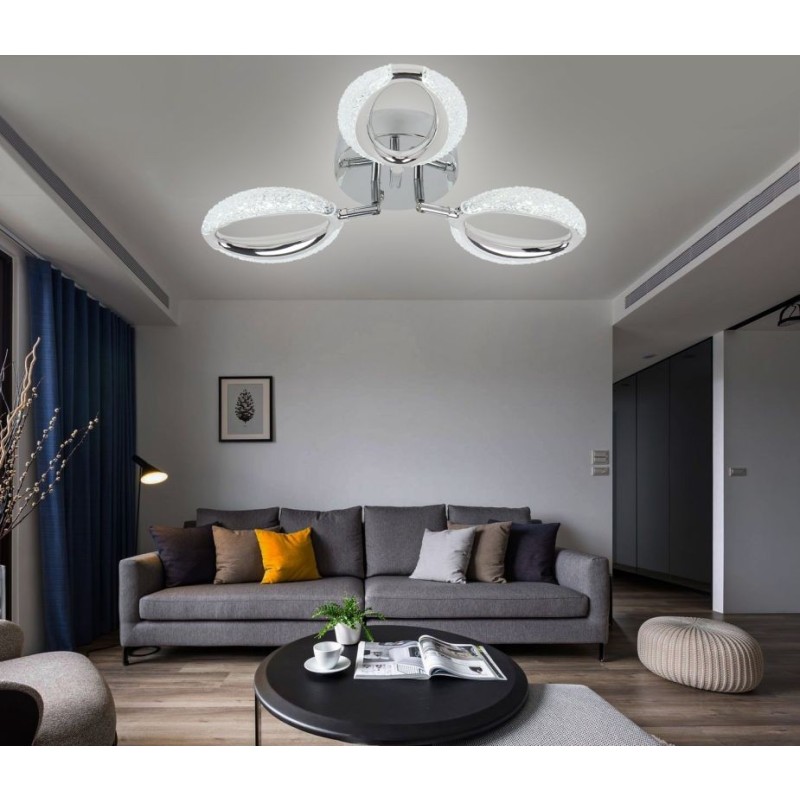Lustra LED cu Telecomanda wifi 2.4G lumina/rece/calda/neutra intensitate reglabila