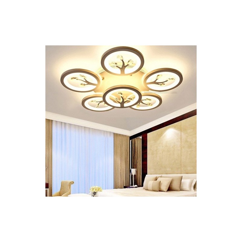 Lustra LED cu Telecomanda wifi 2.4G lumina/rece/calda/neutra intensitate reglabila