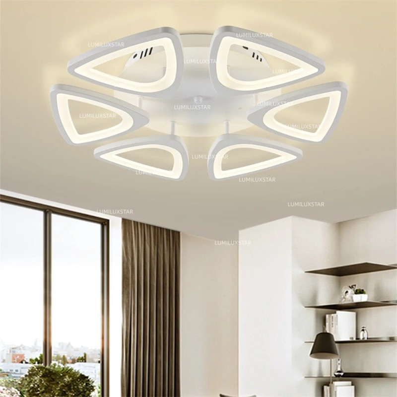 Lustra LED cu Telecomanda wifi 2.4G lumina/rece/calda/neutra intensitate reglabila
