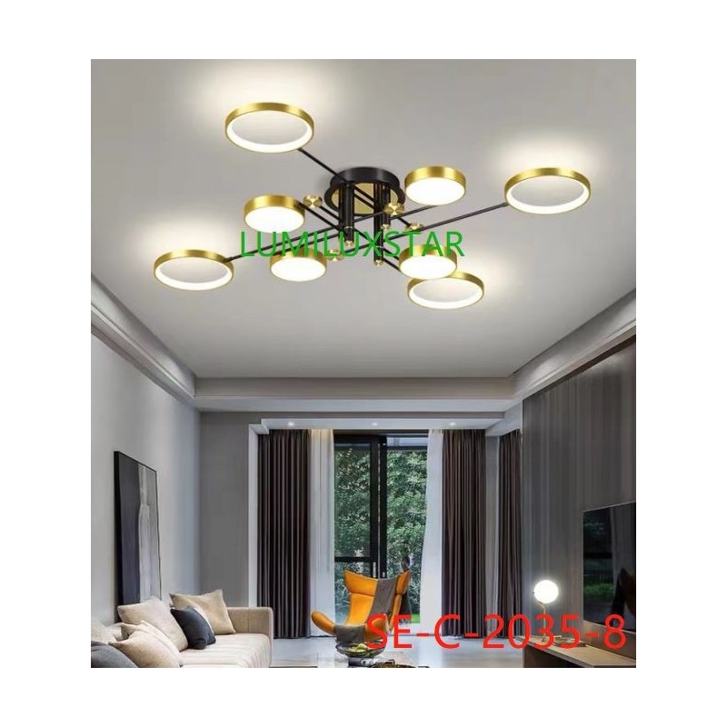 Lustra LED cu Telecomanda wifi 2.4G lumina/rece/calda/neutra intensitate reglabila
