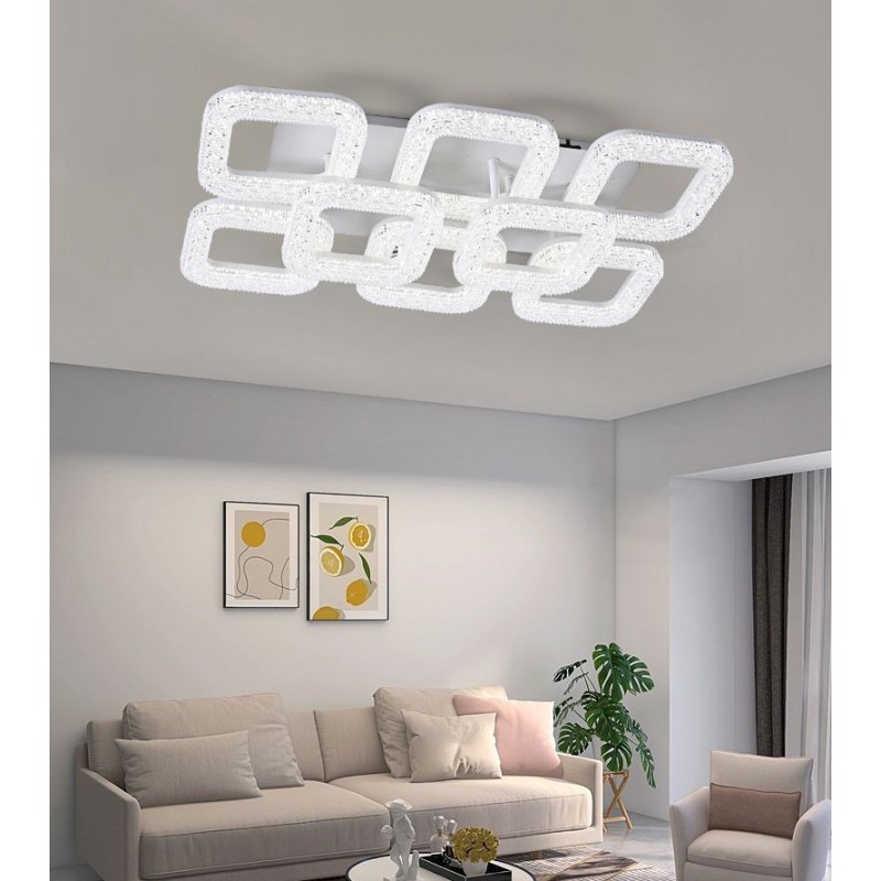 Lustra LED cu Telecomanda wifi 2.4G lumina/rece/calda/neutra intensitate reglabila