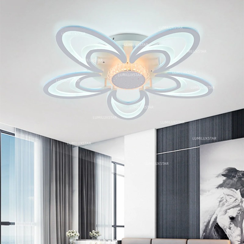 Lustra LED cu Telecomanda wifi 2.4G lumina/rece/calda/neutra intensitate reglabila