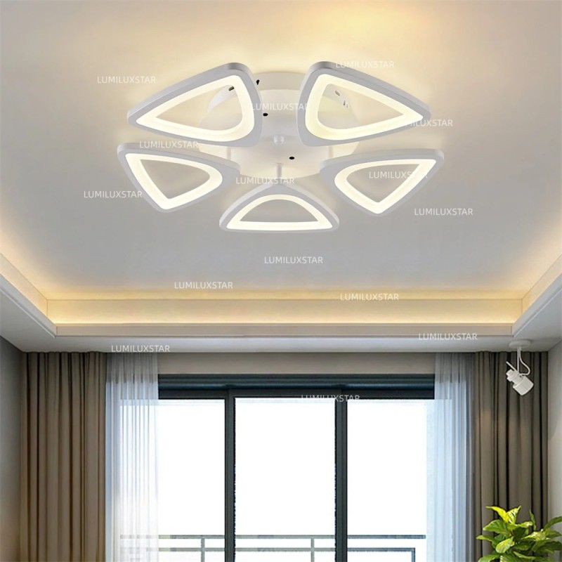 Lustra LED cu Telecomanda wifi 2.4G lumina/rece/calda/neutra intensitate reglabila