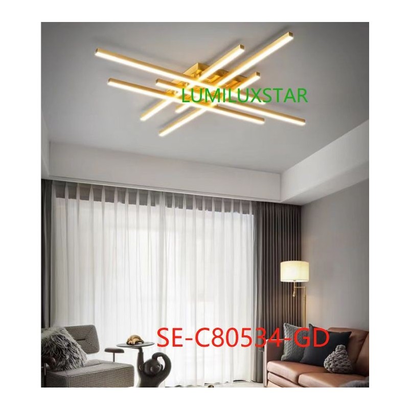 Lustra LED cu Telecomanda wifi 2.4G lumina/rece/calda/neutra intensitate reglabila Neagra