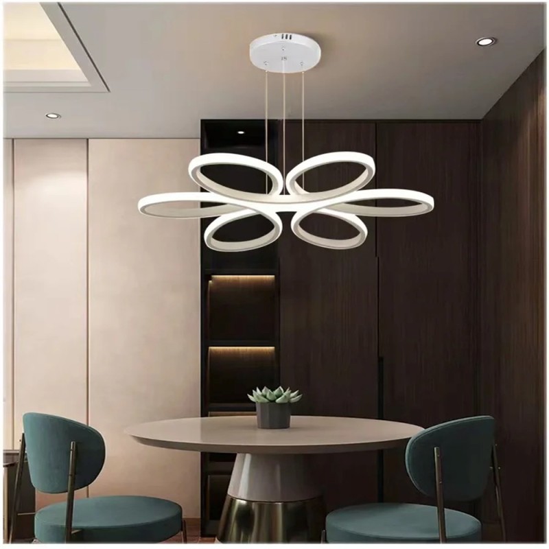 Lustra LED cu Telecomanda wifi 2.4G lumina/rece/calda/neutra intensitate reglabila