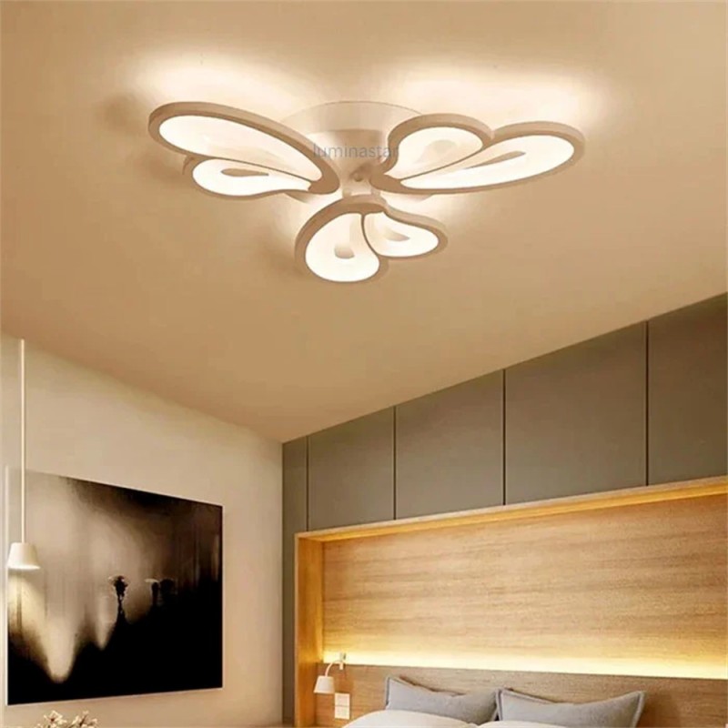 Lustra LED cu Telecomanda wifi 2.4G lumina/rece/calda/neutra intensitate reglabila