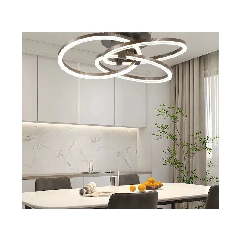 Lustra LED cu Telecomanda wifi 2.4G lumina/rece/calda/neutra intensitate reglabila