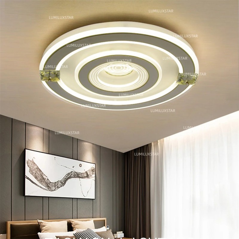 Lustra LED cu Telecomanda wifi 2.4G lumina/rece/calda/neutra intensitate reglabila
