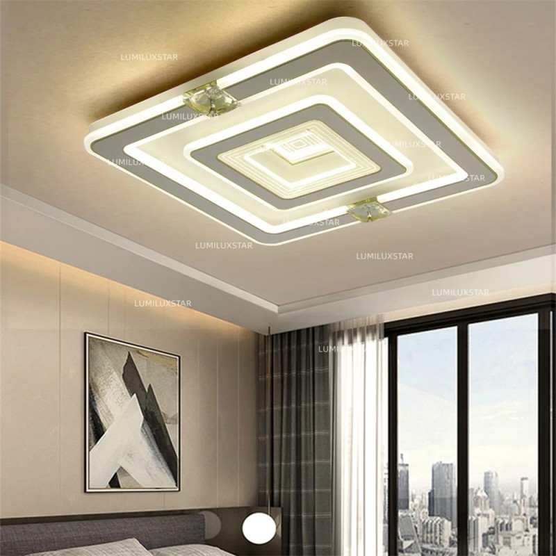 Lustra LED cu Telecomanda wifi 2.4G lumina/rece/calda/neutra intensitate reglabila