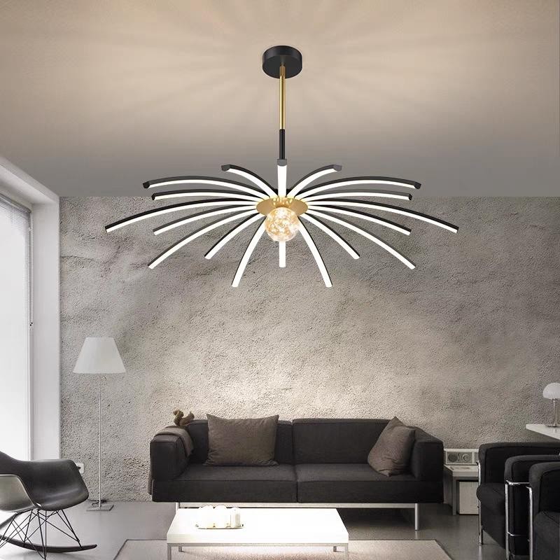 Lustra LED D90cm Cu  Telecomanda wifi 2.4G lumina/rece/calda/neutra intensitate reglabila