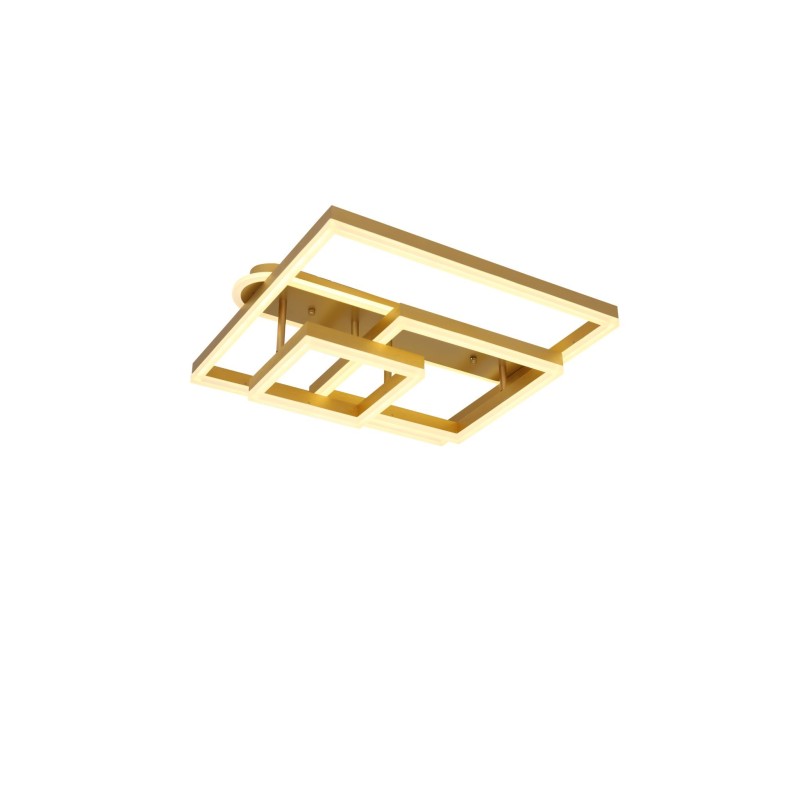 Lustra LED Gold cu Telecomanda wifi 2.4G lumina/rece/calda/neutra intensitate reglabila