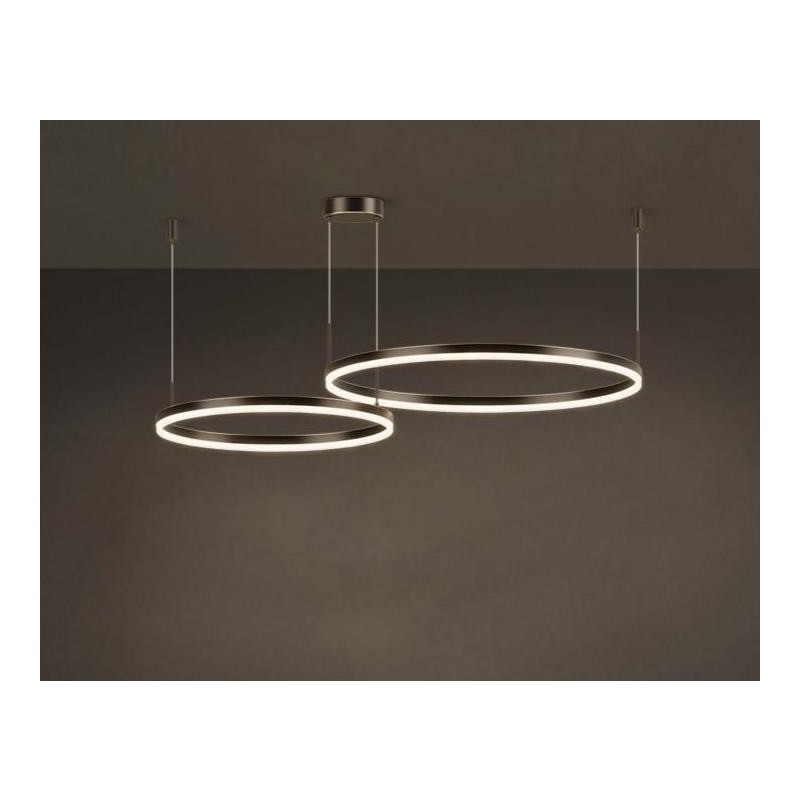 Lustra LED Maro 2 cecuri 60cm+40cmcu Telecomanda wifi  2.4G lumina/rece/calda/neutra intensitate reglabila