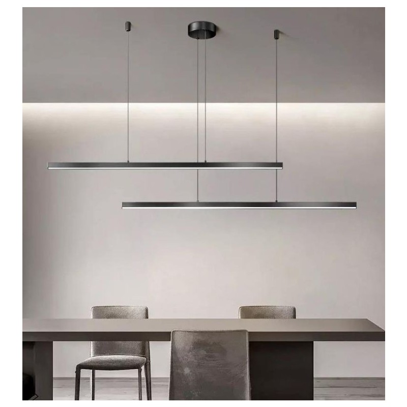 Lustra LED Minimalist cu Telecomanda wifi 2.4G lumina/rece/calda/neutra intensitate reglabila