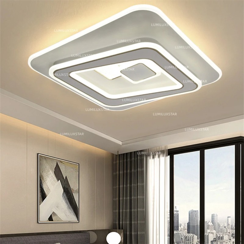Lustra LED Moderna cu Telecomanda wifi 2.4G lumina/rece/calda/neutra intensitate reglabila