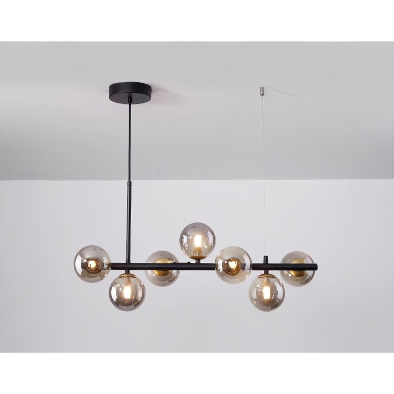Lustra LED Mordern Glob Fumuriu  G9 x 7