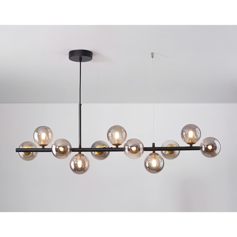 Lustra LED Mordern Glob Fumuriu  G9 x 9