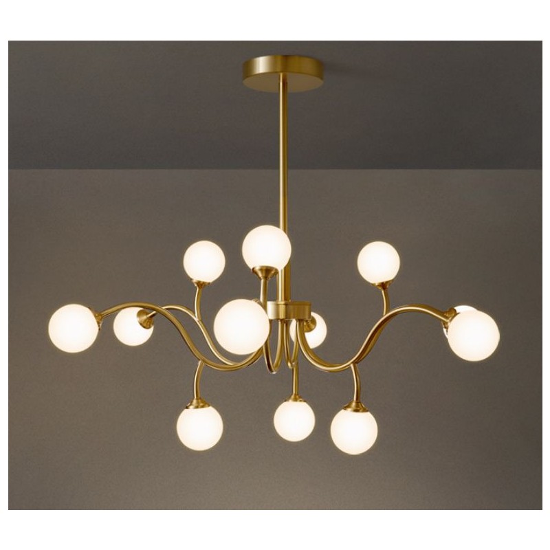 Lustra LED Mordern Magic Beans Glob Mat  G9 5W x 12Buc Lumina neutra