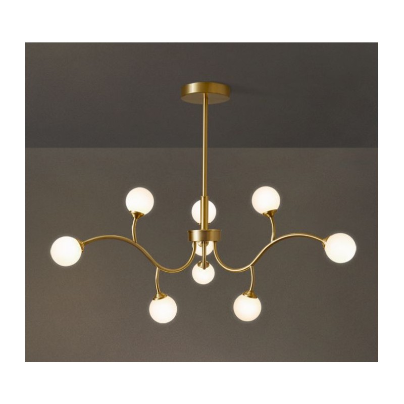 Lustra LED Mordern Magic Beans Glob Mat  G9 5W x 9Buc Lumina neutra