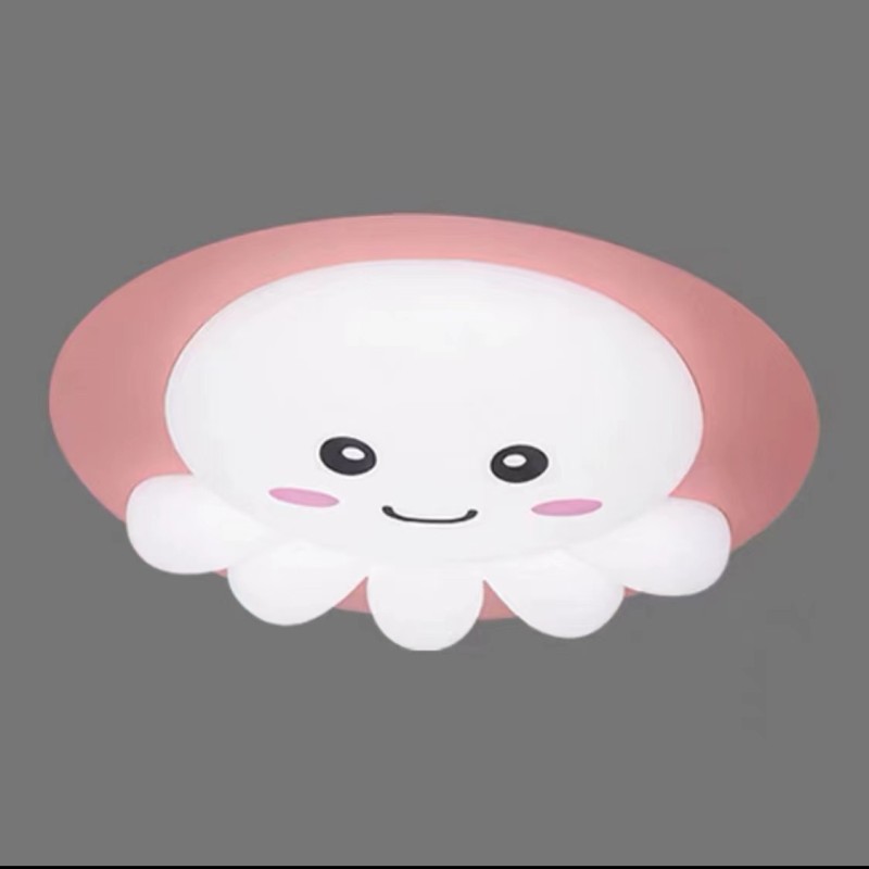 Lustra LED Octopus pink cu Telecomanda wifi 50cm 2.4G lumina/rece/calda/neutra intensitate reglabila