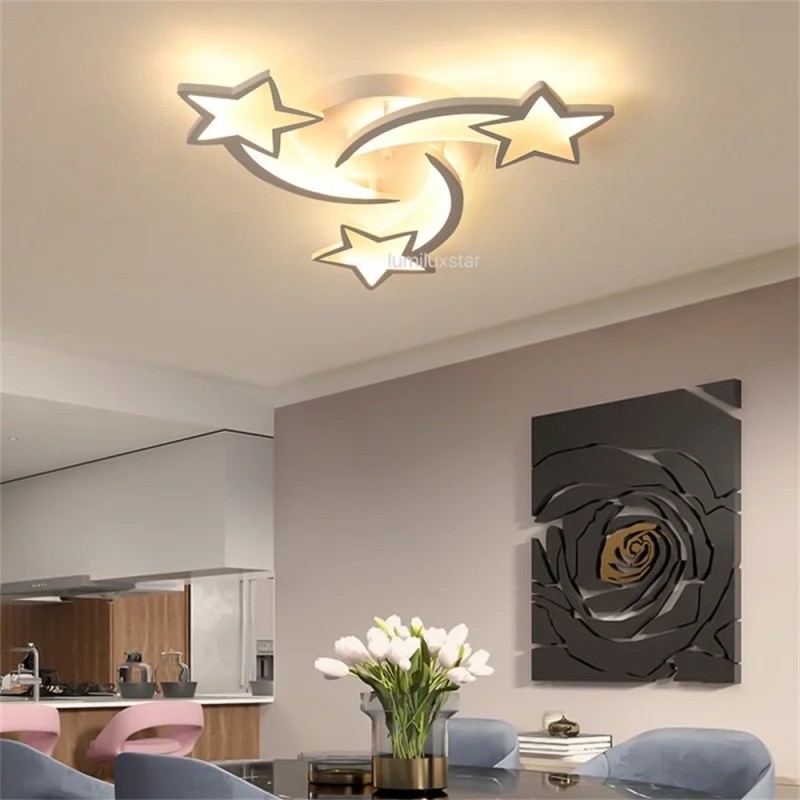 Lustra LED Stea cu Telecomanda wifi 2.4G lumina/rece/calda/neutra intensitate reglabila