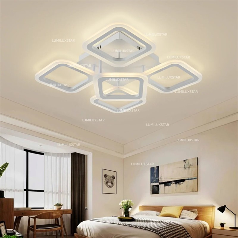 Lustra LED Telecomanda wifi 2.4G lumina/rece/calda/neutra intensitate reglabila