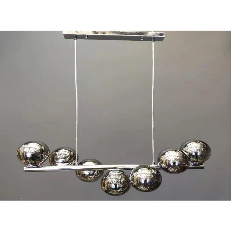Lustra Moderna Black 7 Glob