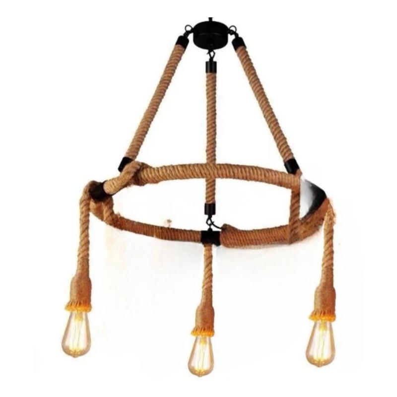 Lustra Rustic Cu 3 Soculuri E27, Max 3 X 40W