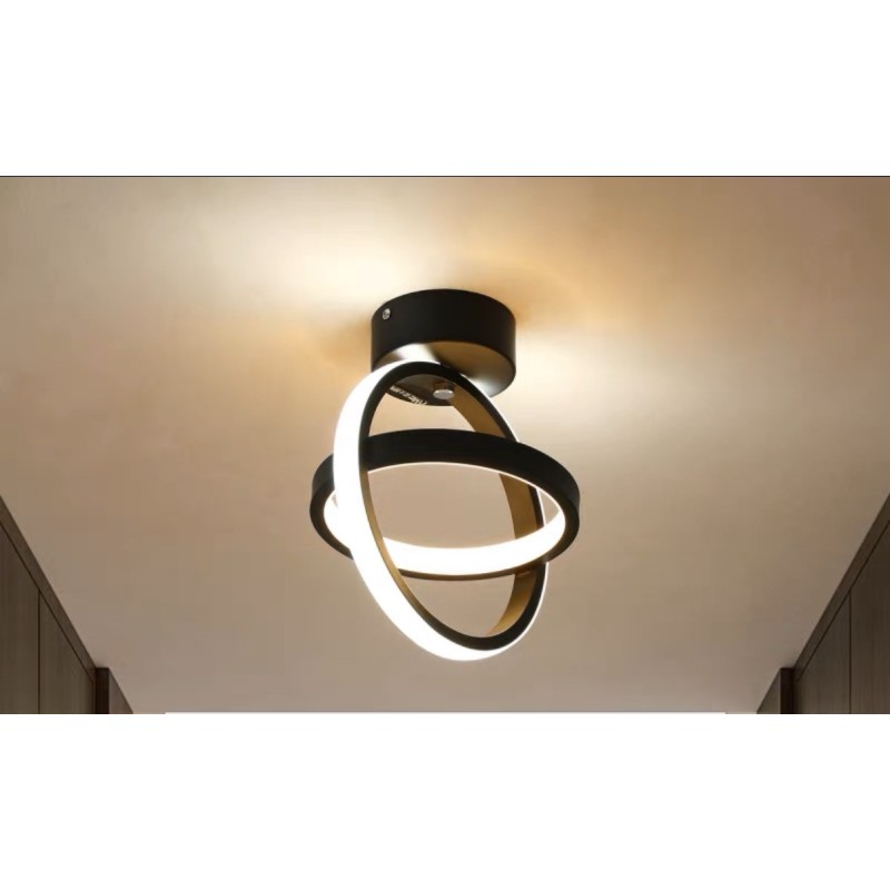 Plafoniera 2 Cercuri Rotunda Led Lumina Calda Neutra Rece 23W